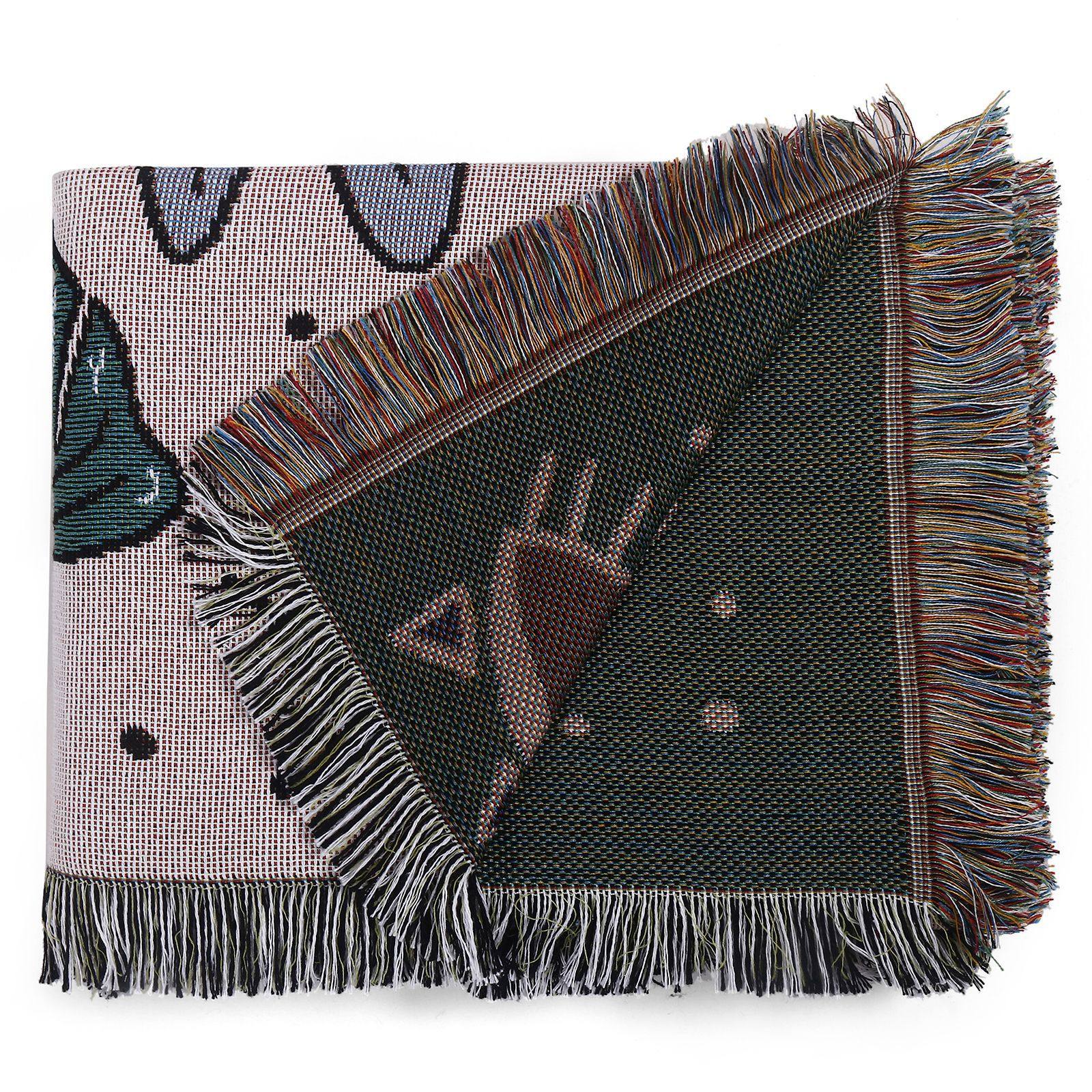 Camping Blanket Sofa Blanket Ins Style Outdoor Blanket picnic Blanket Line Blanket Nap Blanket Bohemian Blanket