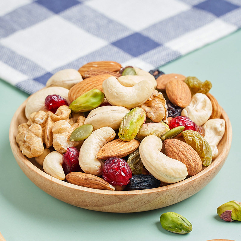 Daily Nuts 500g Mixed Nuts, Dried Fruits and Nuts Gift Box Small Package Healthy Snacks for Kidsren, Pregnant Women, New Year's Leisure