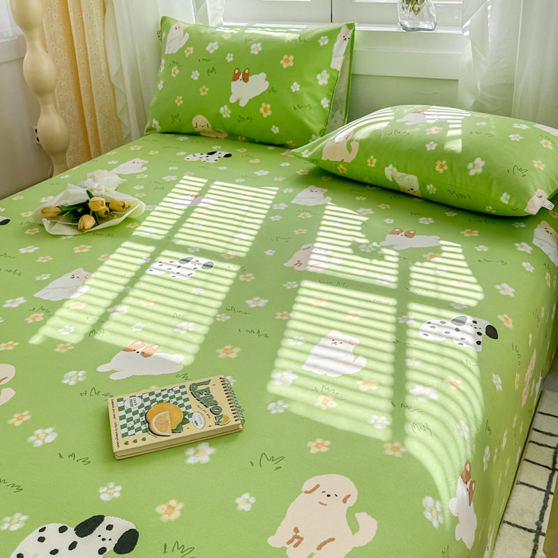 グリーン [純綿の古い粗い布、快適で通気性のある]