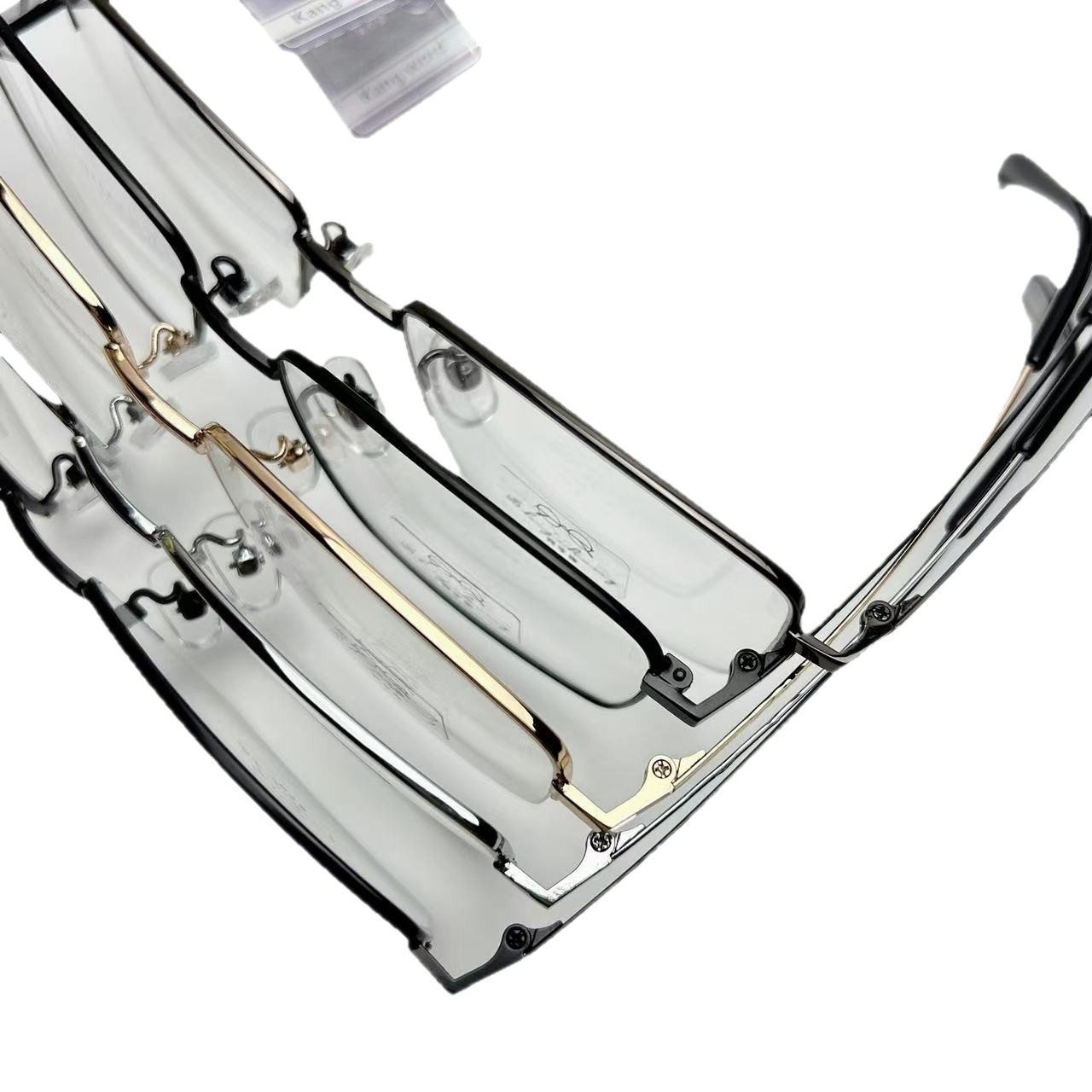 Precision Crafted Business Full Frame Half Frame Shenzhen Ip Electroplated Eyeglass Frame 18K Metal Non-Magnetic Titanium Prescription Eyeglass Frame Square Frame