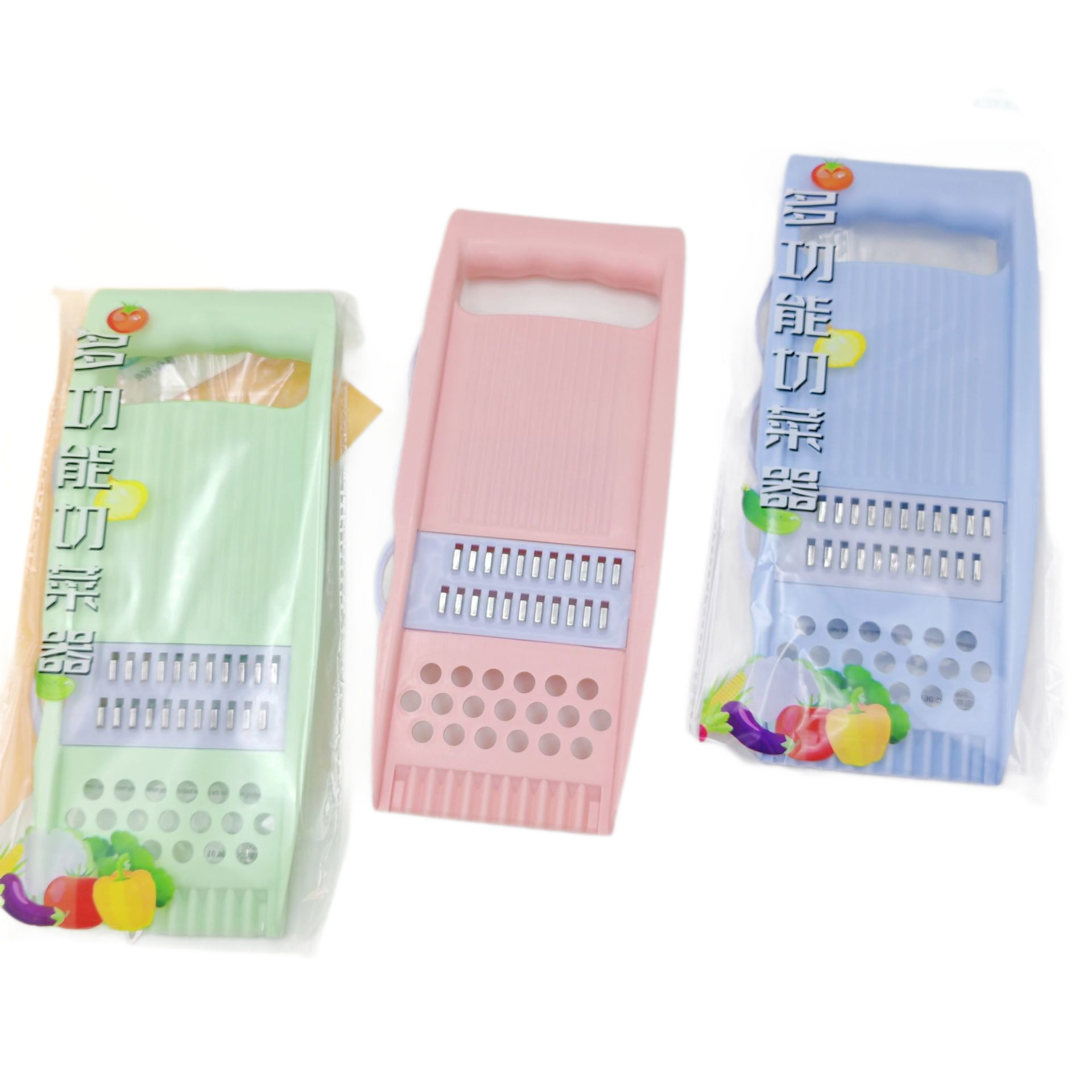 Colorful Kitchen Multifunctional Stainless Steel Vegetable Cutter Grater Shredder Potato Cucumber Grater Slicer