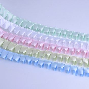 2.5cm Encrypted Polyester Pleated Lace Handmade DIY Support Fan Photo Frame Baby Doll Clothes Handmade Clothing Accessories