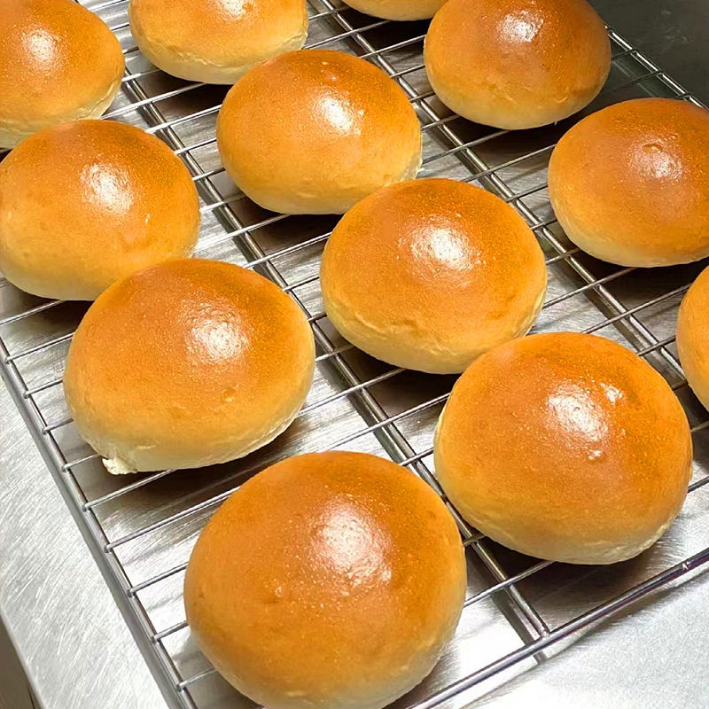 Ludaosen Mini Burger Embryo Small Bread Embryo Hamburger Embryo Skin Ready-To-Eat Commercial Family Packed Semi-Finished Breakfast