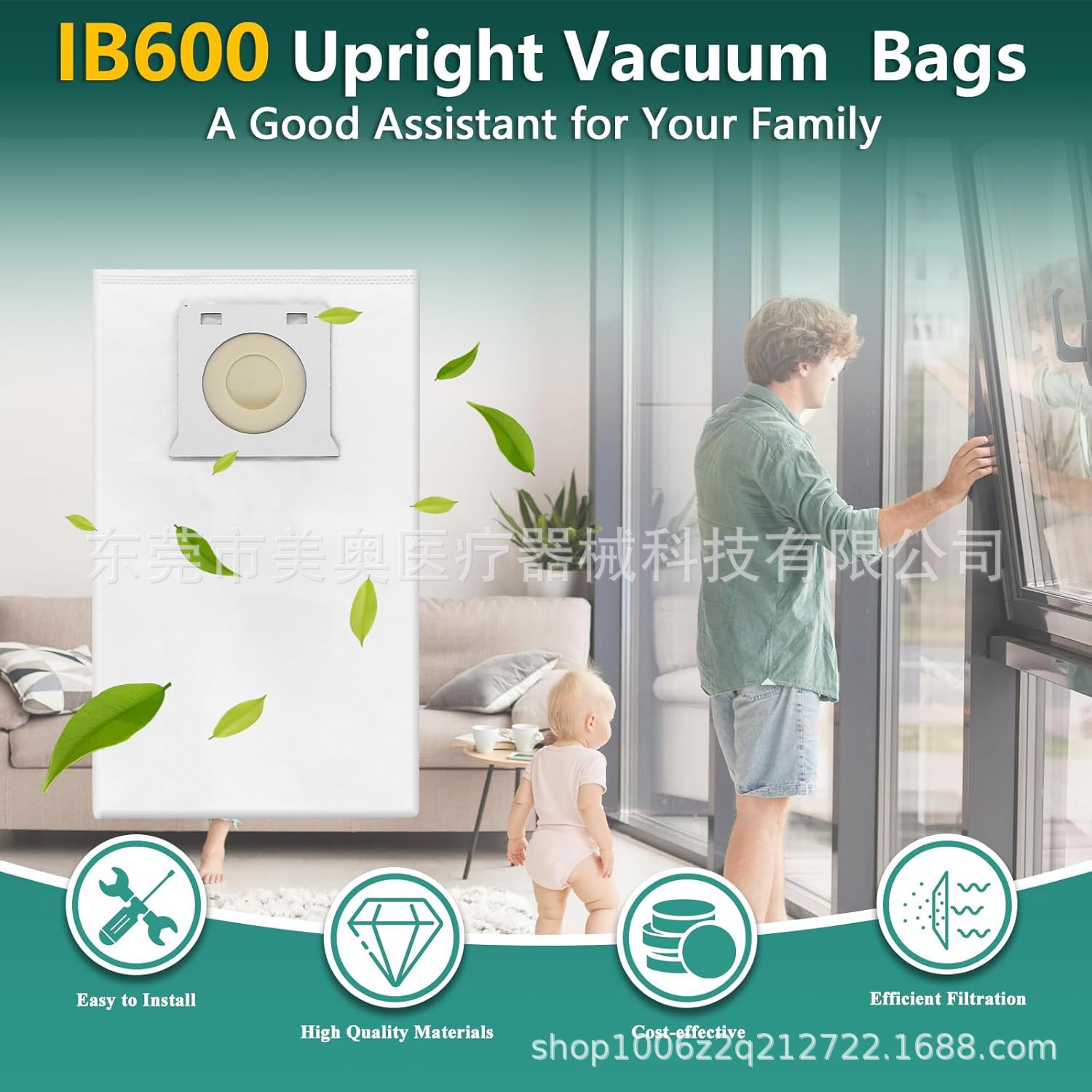 Suitable for Kenmore/Vacuum Cleaner Accessories Ib600 Series Dust Bag Non-Woven Bu4022/Bu4020 Dust Bag