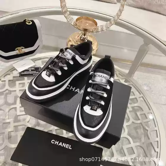 [Top Version] Xiaoxiangfeng Panda Color Matching Lingge 25C New Xiaoxiangfeng Thick-Soled Casual Sports Shoes Women's Sneakers