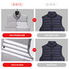 TB BROWIN New Grey Duck Down Vest for Men and Women with Daily Casual Down Jacket Coat