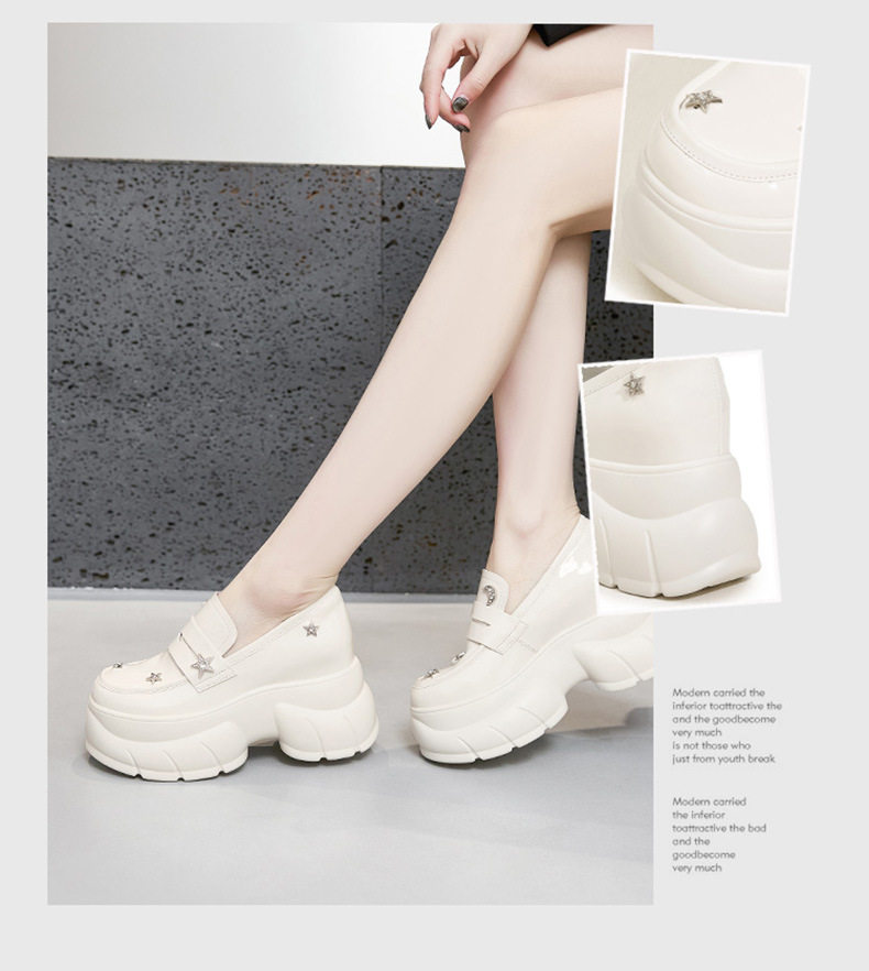 Giày sandal cao gót nữ hở mũi đế platform gót siêu cao 8 cm — Đen, Len nguyên chất chi tiết 3
