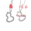 Kirin Large Rivet Gourd Necklace Wang Chuqin Zhang Yixing Same Style Pure Silver Gold Plated Autumn Winter Sweater Chain for Men