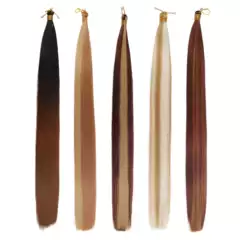 Cross-Border New Straight Hair 30 Inches 150g Chemical Fiber Wig Straight Bulk Hair Wig Hair Extensions