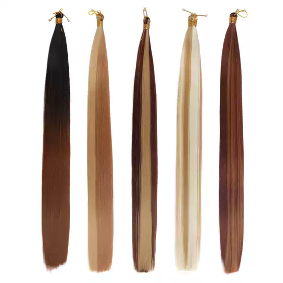 Cross-Border New Straight Hair 30 Inches 150g Chemical Fiber Wig Straight Bulk Hair Wig Hair Extensions
