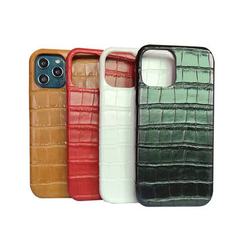Crocodile Pattern Suitable for Apple Phone Case Iphone17/16 Full-Cover Pc Hard Case 13Pro Phone Protective Cover Anti-Slip