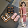 Children's Girls' Sandals Open Toe Elegant Summer New Fashion Korean Princess Student Cute All-match Western Style Sandals