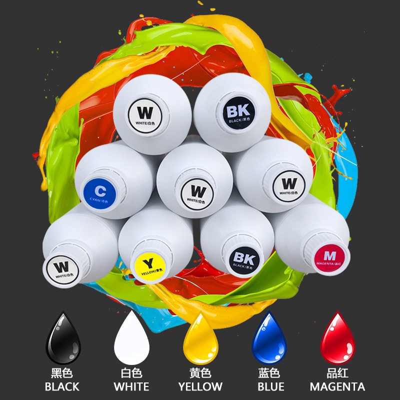 White Ink, No-Cut Heat Transfer Water-Based Ink, Powder Shaker Pet Printing Film, Coating Ink, Dtf Ink Inkjet