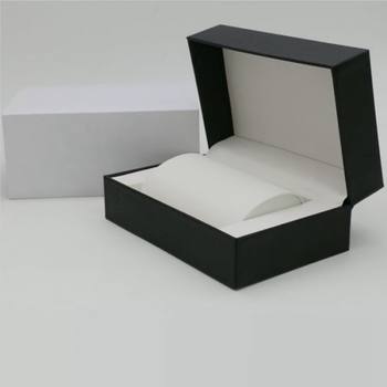 Litchi Pattern Pu Leather Watch Box Three-Piece Set Custom Watch Box Single Bracelet Jewelry Packaging Set Box Flip Watch