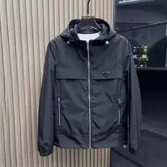 Trendy Brand Simple Slim-Fit Hooded Jacket Men's Fashion New Casual Versatile Windproof Top Popular Style