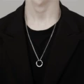 Mobius pendant (titanium steel chain) 60cm