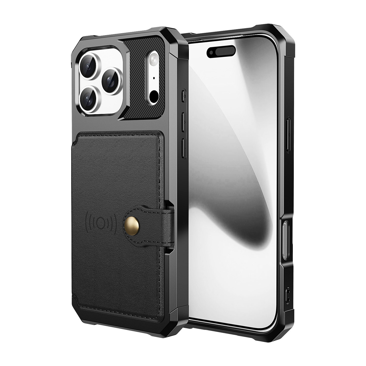 Suitable for iPhone 13/14/15/16 Pro/17 Pro Max Phone Case/Card Holder Leather Case/Flip Leather Case