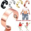 Wish Aliexpress Ebay Personalized Ring Magnetic Health Care Ring Rose Gold Creative Jewelry European and American Open Ring