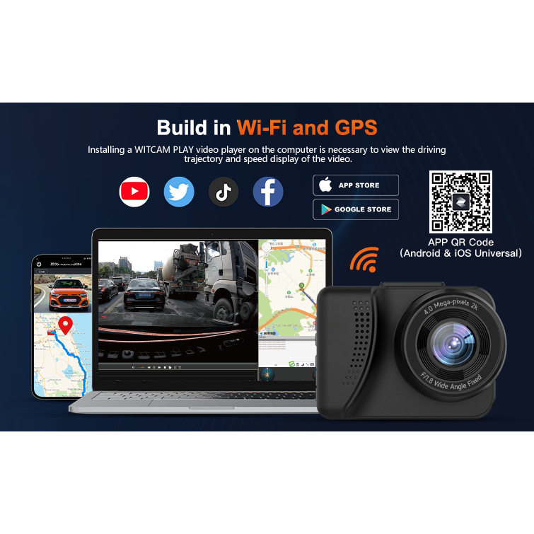 2025 New Model Starlight Ii Dash Cam with Dual Front and Rear Recording Dvr, High-Definition Hdr, Factory Front and Rear Video Recording