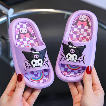 Children's Slippers Girl's Princess Summer Cute Indoor Dung Sense Cartoon Bath Non-slip Baby Parent-child Sandals