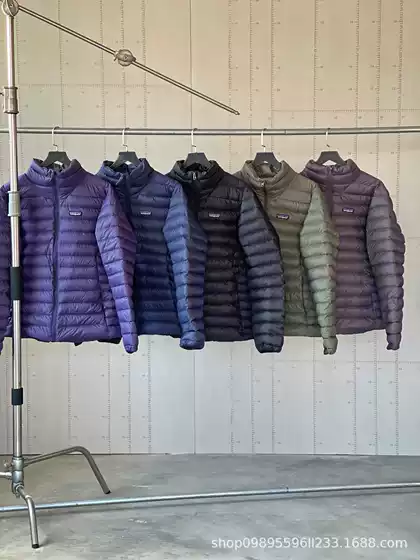 Cross-Border Foreign Trade Pata Outdoor 800 Fill Power Thermal Lock Lightweight down Jacket with Stand Collar, Windproof, Packable, and Without Inner Lining