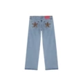 Blue leopard print (cotton, high quality)