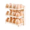Folding Egg Carton Refrigerator Side Door Storage Rack Kitchen-Specific Egg Tray Multi-Layer Anti-Fall Egg Storage Rack for Home Use
