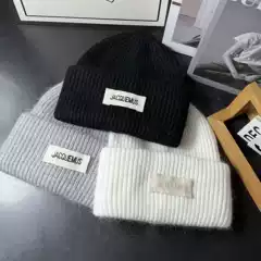 2025 New Ja Versatile Knitted Hat Autumn and Winter Warm and Cold-Proof Ear Protection Cold Hat Korean Style Travel Versatile Woolen Hat for Men