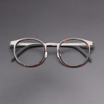Linde with 9704 glasses eyebrow frame glasses frame myopia glasses men's full frame business glasses frame Danyang wholesale