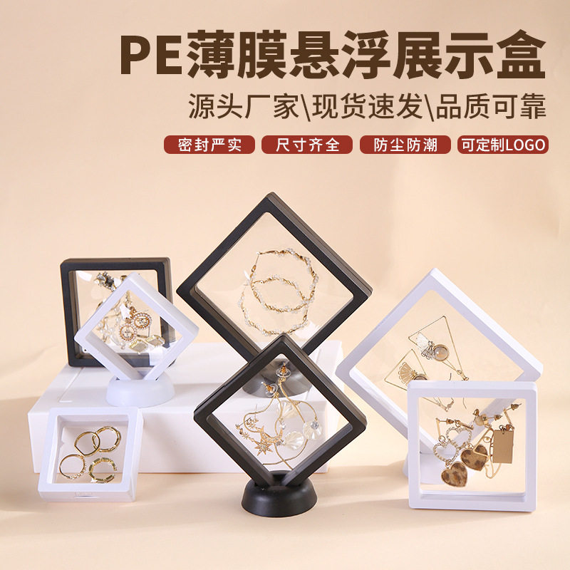 Suspended Box Pe Film Packaging Box Jewelry Jewelry Box Transparent Jewelry Display Storage Box Necklace Bracelet Box