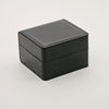 Fashionable Rounded Leather Watch Box Flip-Top Watch Box Gift Box Ready Stock Wholesale Watch Storage Jewelry Packaging Watch Box