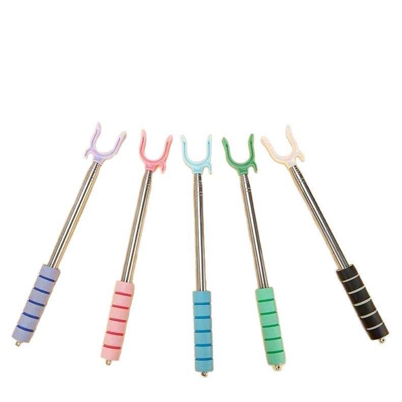 Telescopic Clothes Drying Rod for Home Use, a Fork-Shaped Clothes Rack for Dormitory Drying Clothes, a Clothes Hanger Rod for Hanging Clothes