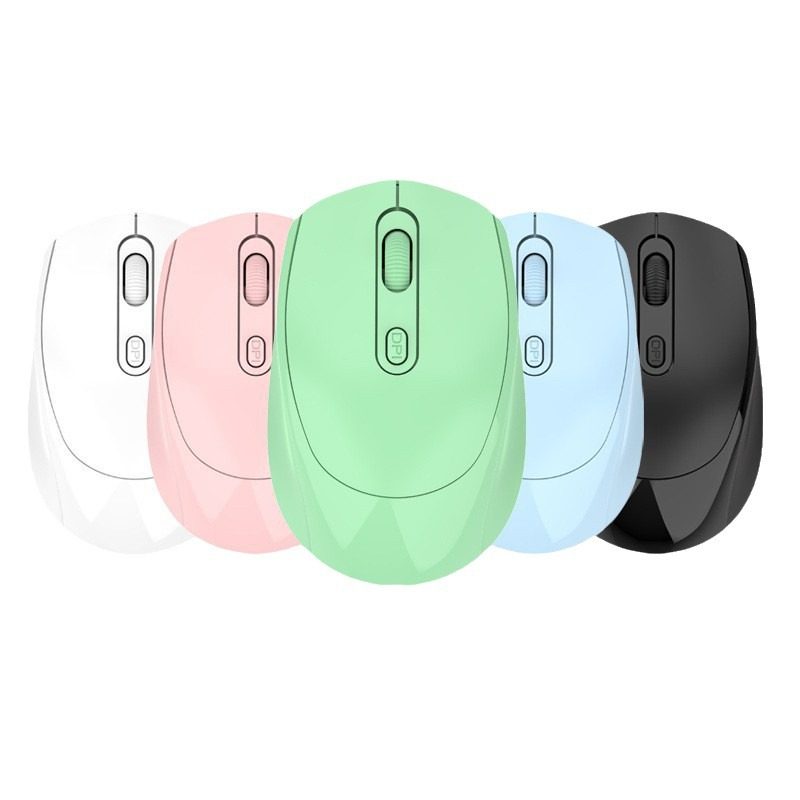 Factory spot mute wireless mouse rechargeable dual-mode Bluetooth computer office mouse Macaron gift mouse