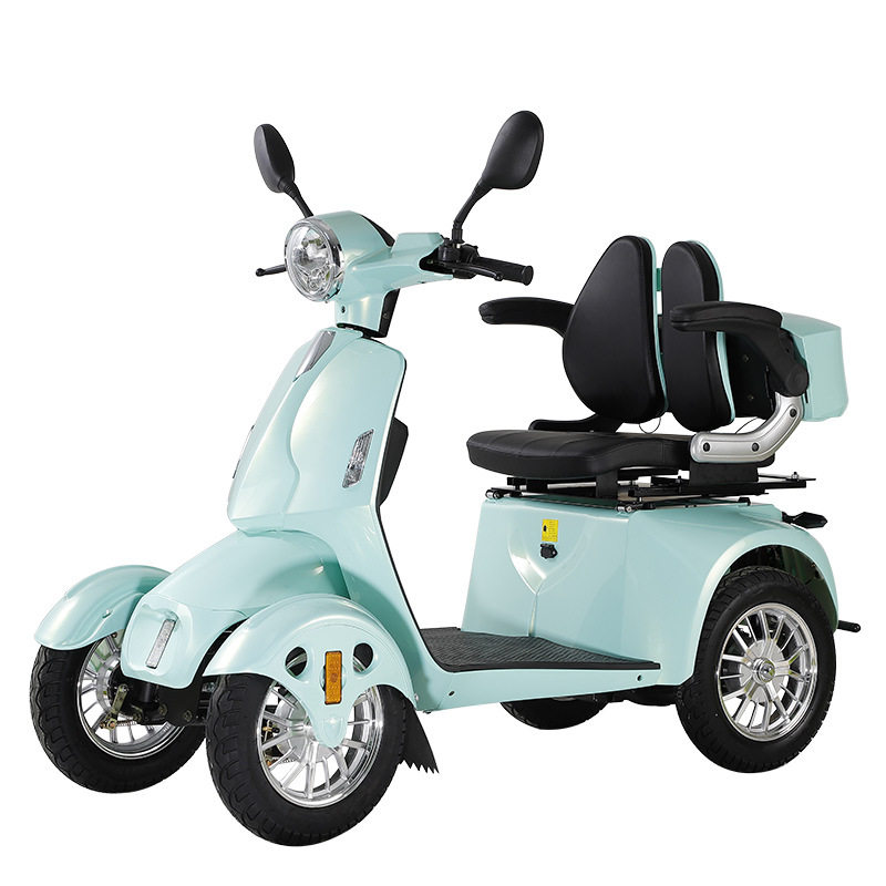 Electric Four-Wheel Vehicle for the Elderly, Battery Vehicle, Leisure and Comfortable Scooter, Cross-Border European and American Overseas Warehouse Manufacturers Wholesale