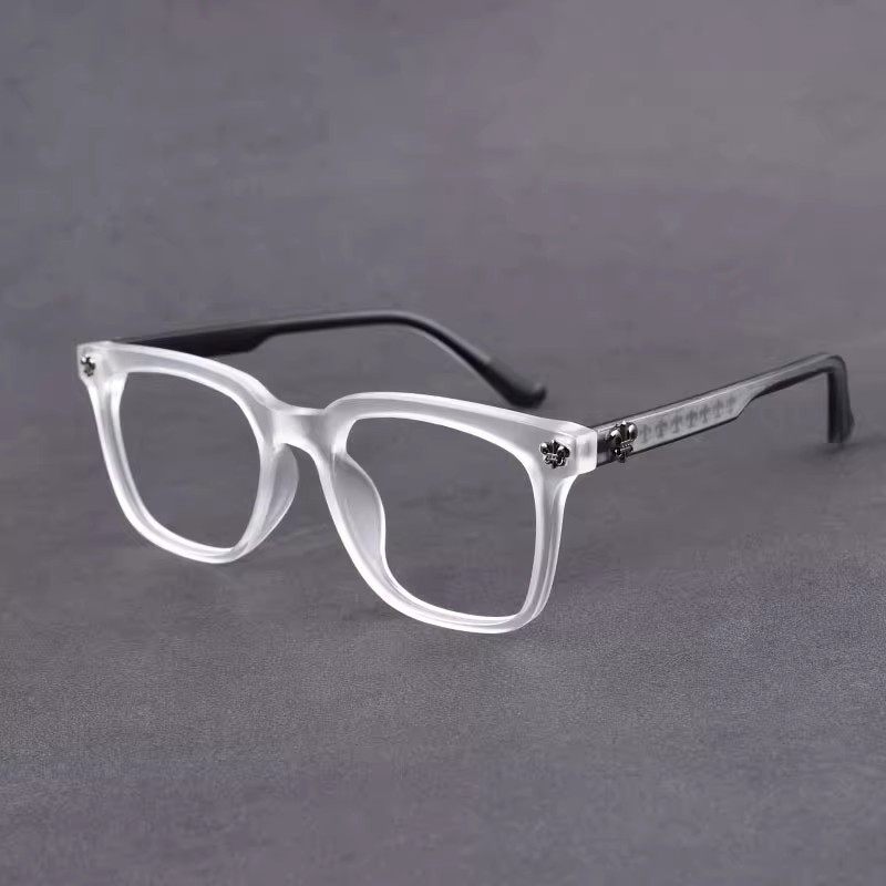 Korean Style Artistic All-match Glasses Frame Women's Internet Popular Big Face Retro Myopic Glasses Men's and Women's Handsome Black Frame Plain