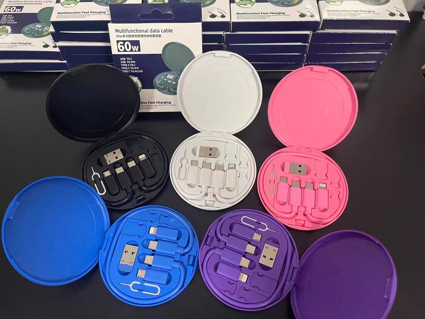 【ピンク】ハイライト収納ケース鏡なし