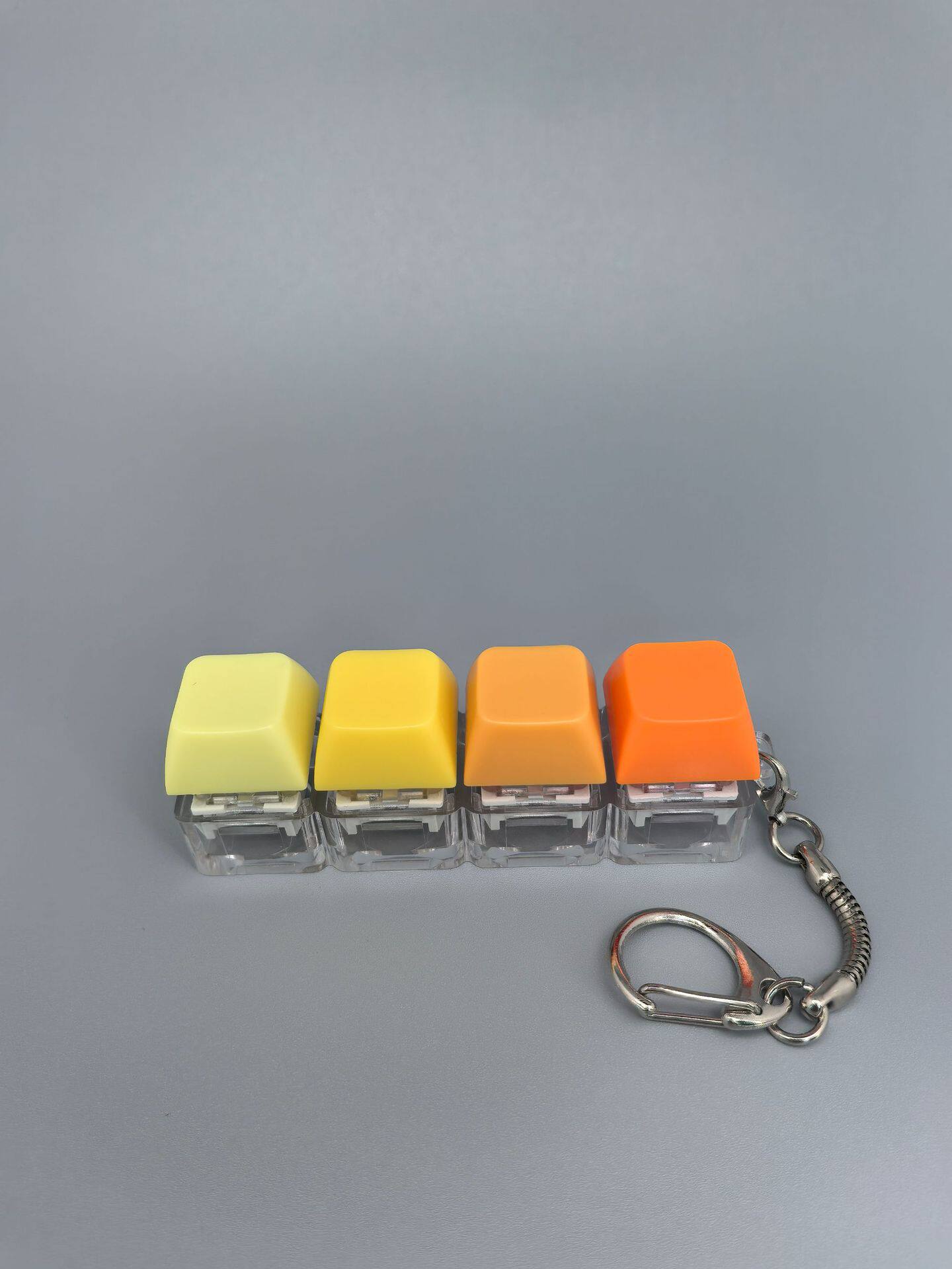 四键马卡龙按键解压玩具钥匙扣键盘办公摸鱼按键解压玩具跨境