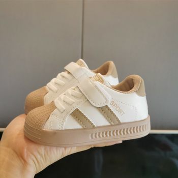 Spring baby toddler shoes children's kindergarten white shoes baby shoes small children's board shoes boys and girls sports shoes
