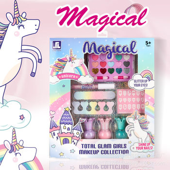 Cross-border foreign trade children's makeup toys little girl simulation cosmetics suit lipstick eye shadow nail polish Amazon