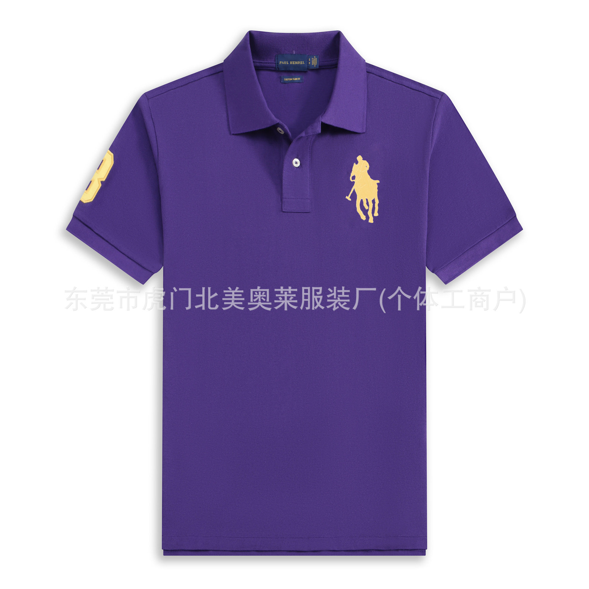 高品质版RL保罗大马标男士短袖polo衫纯棉翻领t恤男休闲马球衫