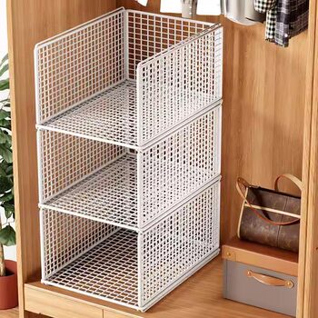 Wardrobe Storage Layered Partition Partition Storage Artifact Clothes Storage Rack Wardrobe Partition Layered Rack Cabinet