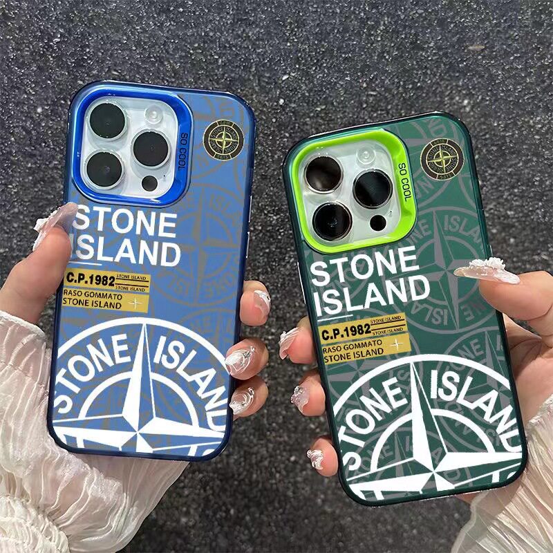 Trendy Brand Stone Island Suitable for iPhone 17 Pro Phone Case 16 Pro Max Apple 15 Trendy 14 Pro European and American Style 13