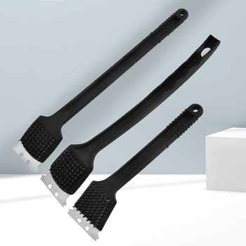 Factory wholesale BBQ Barbecue grill cleaning brush wire brush BBQ Barbecue wire brush with spatula