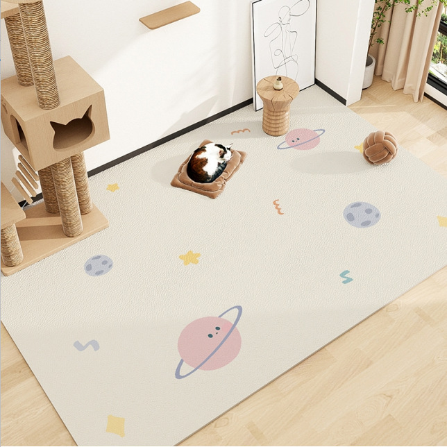 宠物地垫防水隔尿免洗PVC垫子狗窝耐磨可擦地垫养猫专用夏天地毯