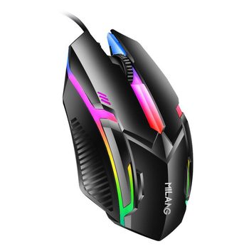 Milang M3 Luminous Mouse Wired USB Home Office Gaming Mouse Desktop Computer Laptop Cross-Border