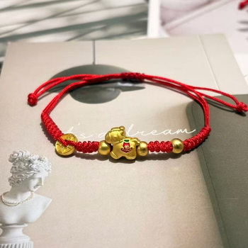 Year of the Horse Bracelet, Zodiac Year Bracelet, Hand-Woven Zodiac Red Rope, Get Rich Immediately 2026 New Hand Accessories Wholesale