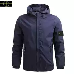 2025 Autumn Men's Thin Casual Jacket Baseball Coat Hooded Men's Jacket Men's Clothing Stone Island Wholesale