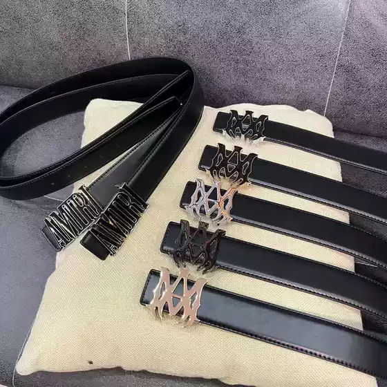 New Style 3.8 Width Smooth Buckle Belt, Fashionable and Versatile Business Belt, Jeans Belt, Available for Dropshipping
