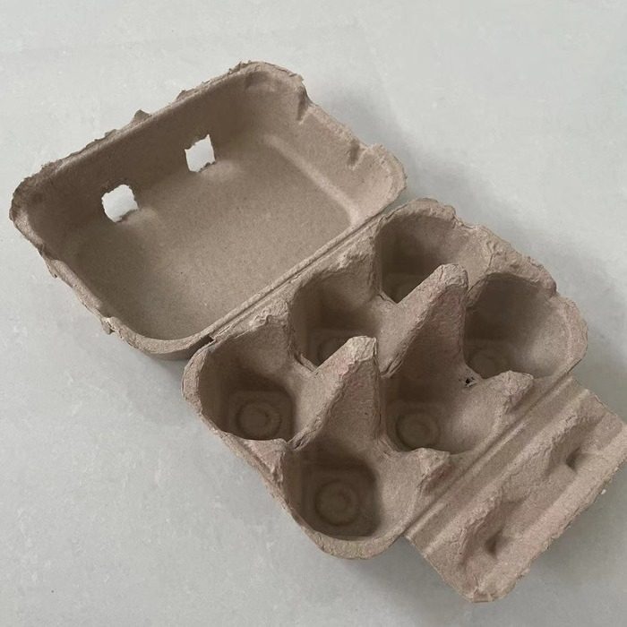 6 Pieces of Paper Pulp Egg Box, Goose Egg Box, Pulp Vacuum Duck Egg Tray, Duck Egg Packaging, Bubble Wrap and Biodegradable Pulp Packaging Box