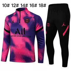 Wholesale Training Uniforms Neymar Paris Mbappe Real Madrid Long-Sleeved Football Uniforms Adult and Children's Jerseys Dropshipping